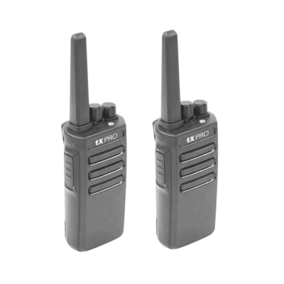 Duo de Radios Portatiles UHF, 5W de Potencia, Scrambler de Voz, Alta Cobertura, 400-470 MHZ