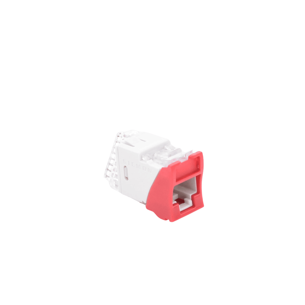 U5H03NS-AD-3-l Jack Ultramax Cat5e, UTP, Montaje Híbrido en Placa de Pared (Plano y Angulado), Color Rojo, Punch Down U5-H03NS 4
