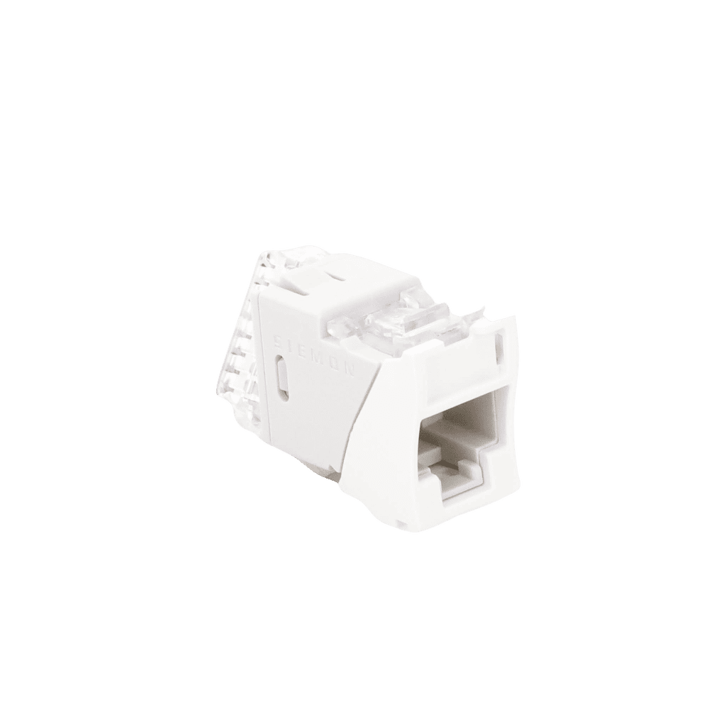 U6AH02NS-AD-3-l Jack Ultramax Cat6A, UTP, Montaje Híbrido en Placa de Pared (Plano y Angulado), Color Blanco, Punch Down U6A-H02NS 4