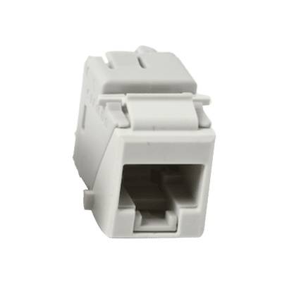 Jack Ultramax Cat6A, UTP, Tipo Keystone, Color Blanco, Punch Down