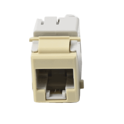 Jack UltraMAX Cat6A, UTP, Tipo Keystone, Color Marfil, Punch Down