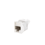 Jack Ultramax Cat6, UTP, Montaje Híbrido en Placa de Pared (Plano y Angulado), Color Blanco, Punch Down U6H02NS-AD-1-l-1