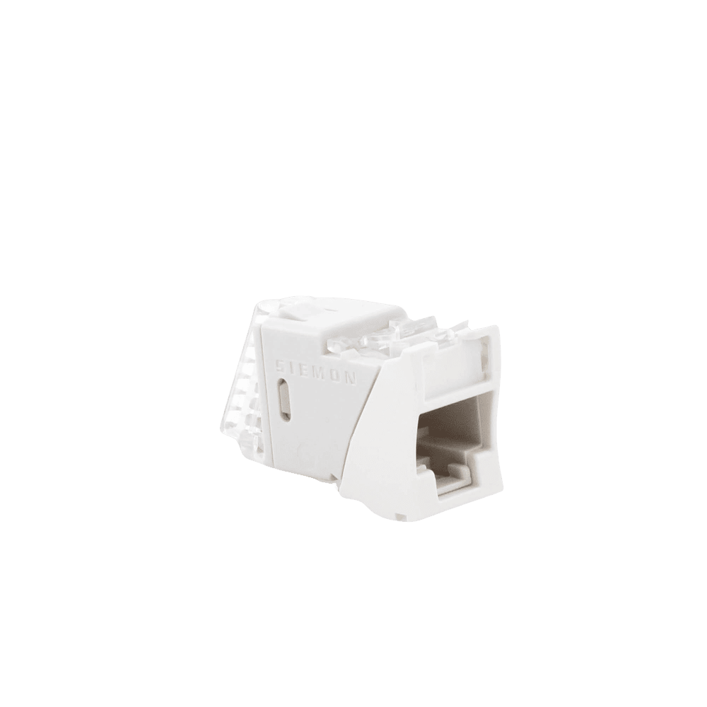 U6H02NS-AD-2-l Jack Ultramax Cat6, UTP, Montaje Híbrido en Placa de Pared (Plano y Angulado), Color Blanco, Punch Down U6-H02NS 3