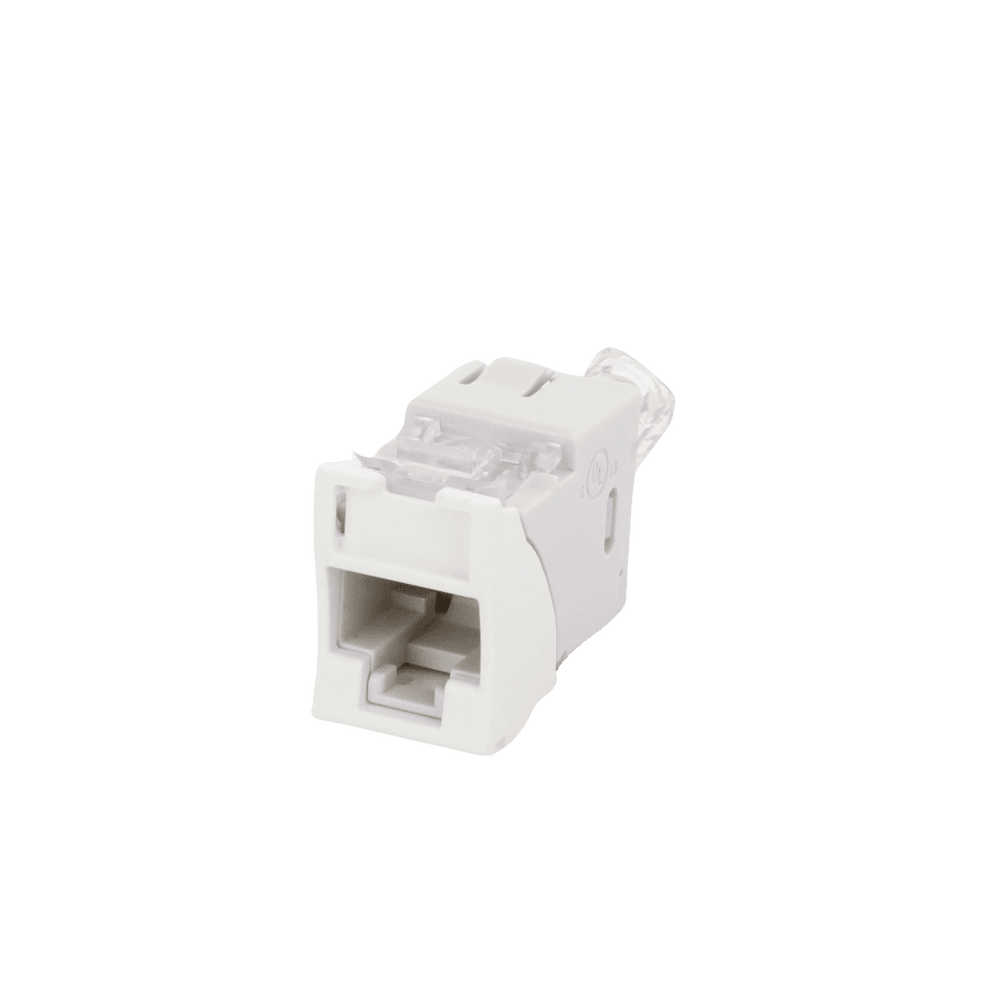 U6H02NS-AD-3-l Jack Ultramax Cat6, UTP, Montaje Híbrido en Placa de Pared (Plano y Angulado), Color Blanco, Punch Down U6-H02NS 4