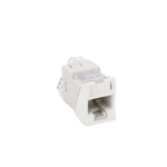 Jack Ultramax Cat6, UTP, Montaje Híbrido en Placa de Pared (Plano y Angulado), Color Blanco, Punch Down U6H02NS-AD-4-l