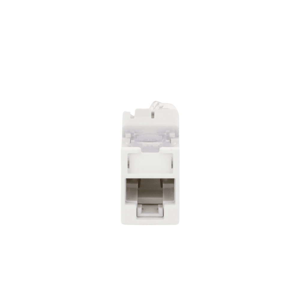 U6H02NS-AD-5-l Jack Ultramax Cat6, UTP, Montaje Híbrido en Placa de Pared (Plano y Angulado), Color Blanco, Punch Down U6-H02NS 6