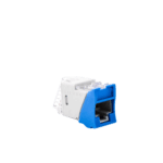 Jack UltraMAX Cat6, UTP, Montaje Híbrido en Placa de Pared (Plano y Angulado), Color Azul, Punch Down U6H06NS-AD-2-l