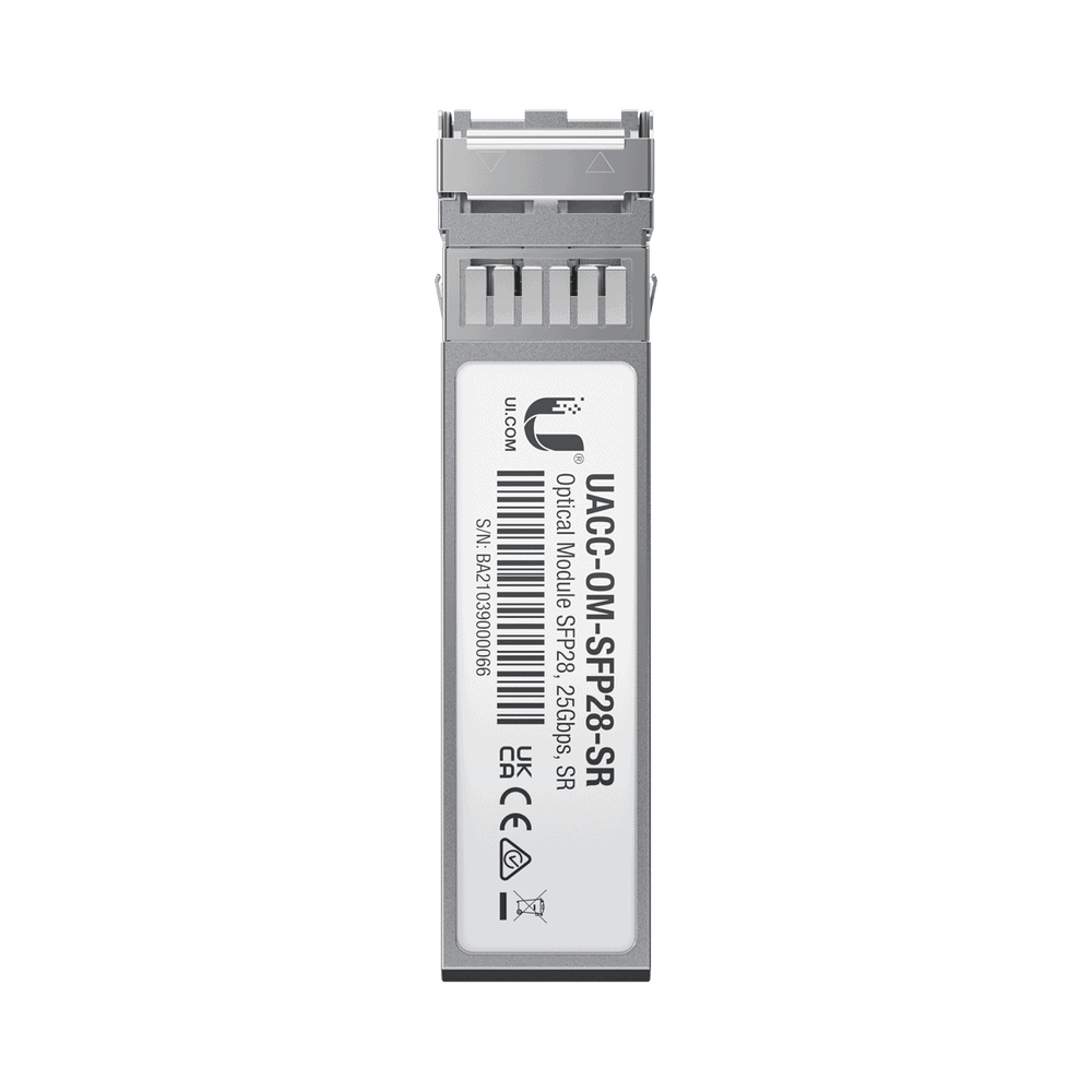 UACCOMSFP28SR-l Transceptor de fibra óptica multimodo SFP28 hasta 25 Gbps con 2 conectores LC, hasta 100 mts UACC-OM-SFP28-SR 1