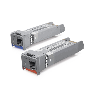 UFiber Módulo SFP+, transceptor MiniGibic MonoModo 10 Gbps, distancia 10 km, un conector LC. Incluye 2 piezas