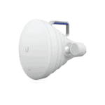 Antena Sectorial 30° tipo Horn para Multipunto, 19.5 dBi. Rango extendido 5.15 - 6.875 GHz. Alto aislamiento al ruido. Compatible solo con AF5XHD, RP5ACGEN2 y LTURocket UISPHORN-l-1