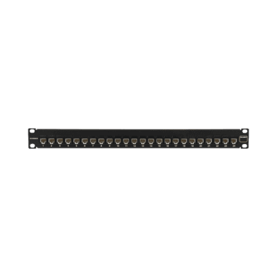 Patch Panel Ultramax. UTP, Precargado con Jacks Cat6A, 24 Puertos, Plano, 1U