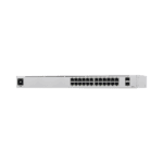 UniFi Switch USW-24-POE Gen2, Capa 2 de 24 puertos (16 puertos PoE 802.3af/at + 8 puertos Gigabit) + 2 puertos 1G SFP, 95W, pantalla informativa USW24POE-AD-1-l-1