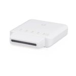 Switch UniFi FLEX de 5 puertos para semi-exterior IP55 (1 x PoE de entrada 802.3af/at/bt y 4 puertos PoE de salida 802.3af) USWFLEX-FRENTE-l