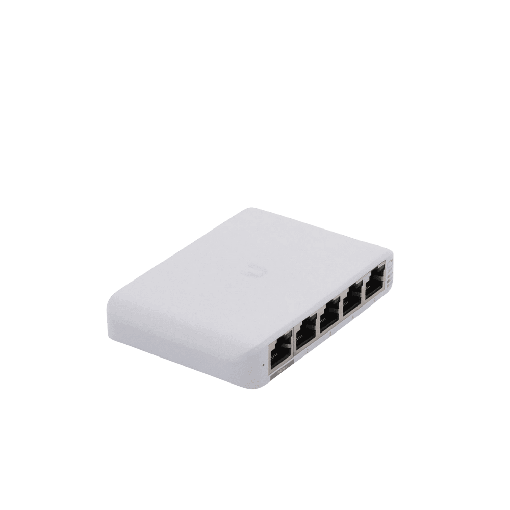 USWFLEXMINI-AD-3-l-1 Switch UniFi Administrable Compacto de 5 Puertos 10/100/1000 Mbps, soporta entrada de PoE 802.3af/at USW-FLEX-MINI 4