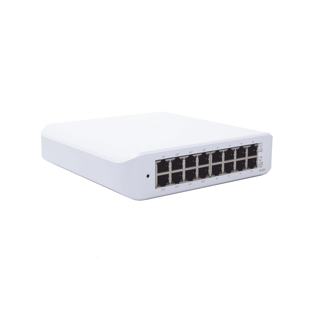 USWLITE16POE-AD-4-l Switch UniFi Lite Administrable PoE de 16 Puertos 10/100/1000 Mbps (8 puertos 802.3af/at), 45 W USW-LITE-16-POE 5