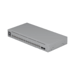 UniFi Switch Pro Max 16 PoE con funciones Capa 3, 16 puertos EtherLight RGB / (4) puertos 2.5 GbE POE++ y (12) puertos GbE POE+ /(2) puertos SFP+ 10G /con pantalla táctil informativa, hasta 180W de presupuesto POE USWPROMAX16POE-l-1
