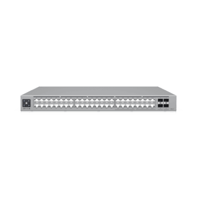 UniFi Switch Pro Max 48 POE, con funciones capa 3, 48 puertos (16 puertos 2.5 GbE (8 POE++ y 8 POE+) y 32 puertos 1 GbE (24 POE+ y 8 POE++)), 2 puertos SFP+ 10G, POE++ 720W, pantalla informativa