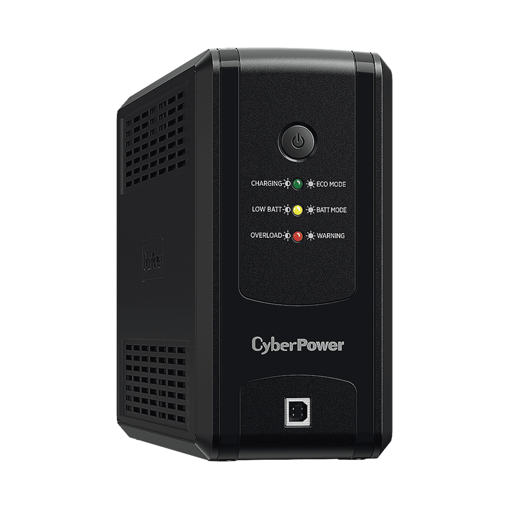 UT1000GU-FRENTE-l UPS de 1000 VA/500 W, Topología Línea Interactiva, Entrada 120 Vca NEMA 5-15P, y 8 Salidas NEMA 5-15R, Puerto USB, Con Regulador de Voltaje (AVR) UT-1000GU 2