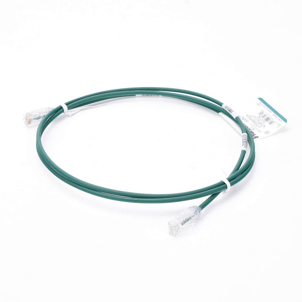 UTP28SP5GR-AD-2-l Cable de Parcheo TX6, UTP Cat6, Diámetro Reducido (28AWG), Color Verde, 1.52 Metros (5 Pies) UTP28SP5GR 3