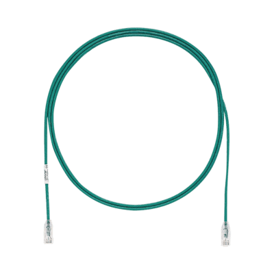 Cable de Parcheo TX6, UTP Cat6, Diámetro Reducido (28AWG), Color Verde, 1.52 Metros (5 Pies)