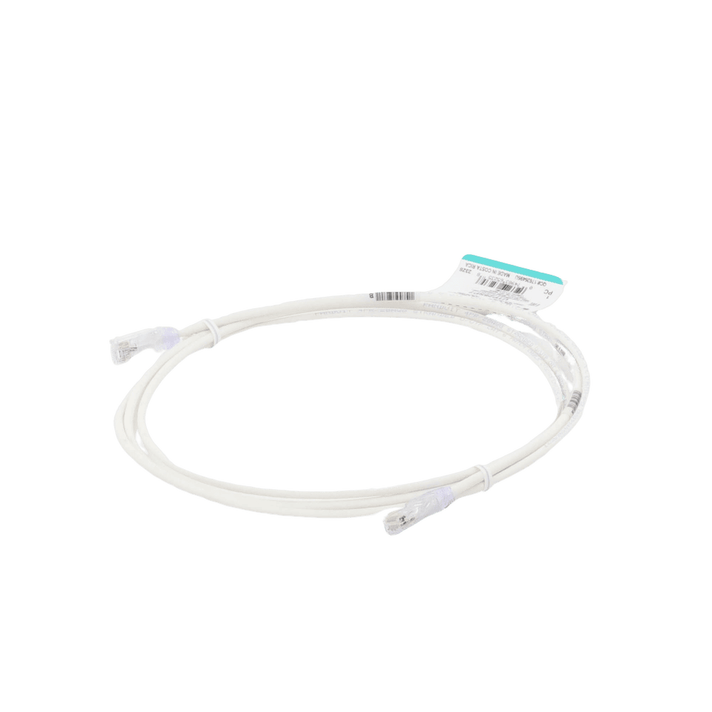 UTP28SP7-AD-1-l Cable de Parcheo TX6, UTP Cat6, Diámetro Reducido (28AWG), Color Blanco Mate, 2.13 Metros (7 Pies) UTP28SP7 2