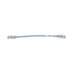 Cable de Parcheo TX6, UTP Cat6, Diámetro Reducido (28AWG), Color Azul, 20.2 cm (8 Pulgadas) UTP28SP8INBU-AD-1-l