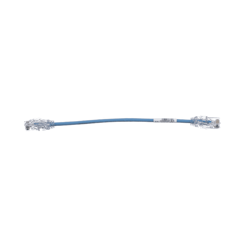 UTP28SP8INBU-AD-1-l Cable de Parcheo TX6, UTP Cat6, Diámetro Reducido (28AWG), Color Azul, 20.2 cm (8 Pulgadas) UTP28SP8INBU 2