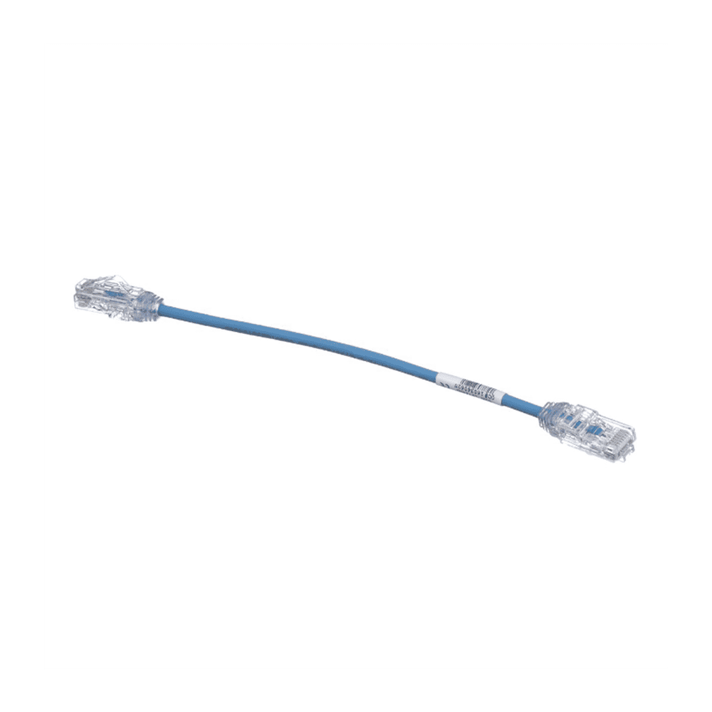 UTP28SP8INBU-AD-2-l Cable de Parcheo TX6, UTP Cat6, Diámetro Reducido (28AWG), Color Azul, 20.2 cm (8 Pulgadas) UTP28SP8INBU 3