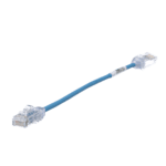 Cable de Parcheo TX6, UTP Cat6, Diámetro Reducido (28AWG), Color Azul, 20.2 cm (8 Pulgadas) UTP28SP8INBU-l