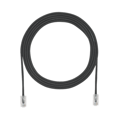 Cable de Parcheo UTP Cat6A, CM/LSZH, Diámetro Reducido (28AWG), Color Negro, 3.05 Metros (10 Pies)