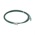 Cable de Parcheo UTP Cat6A, CM/LSZH, Diámetro Reducido (28AWG), Color Verde, 0.91 Metros (3 Pies) UTP28X3GR-FRENTE-l