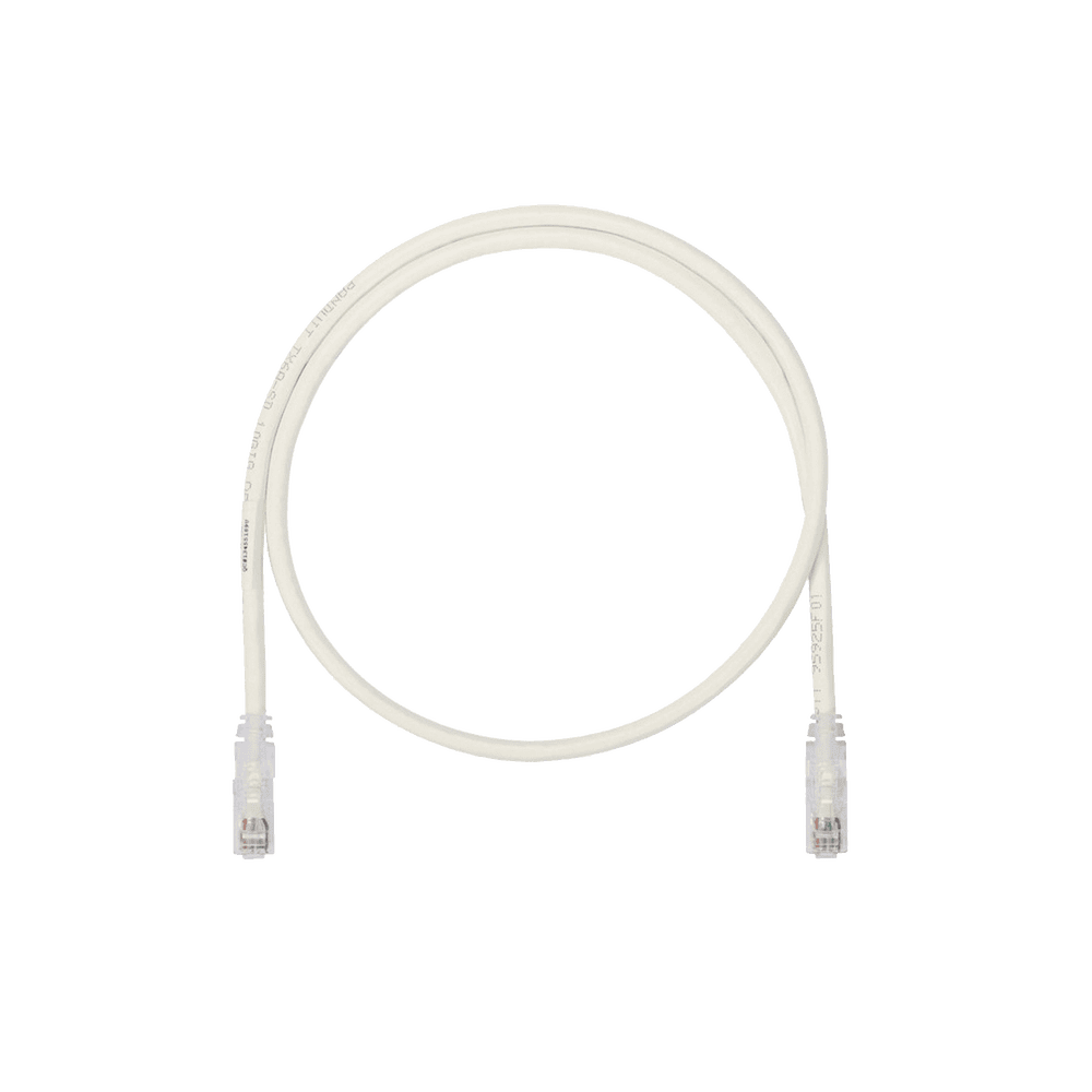 UTP6AX1-l Cable de Parcheo UTP, Cat6A, 24 AWG, CM, Color Blanco, 0.3 Metros (1 Pie) UTP6AX1 1