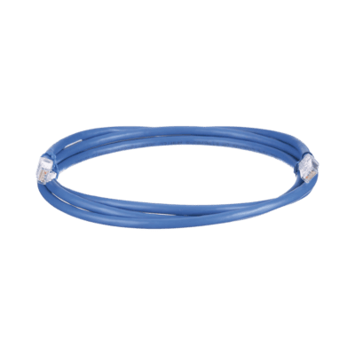 Cable de Parcheo UTP, Cat6A, 24 AWG, CM, Color Azul, 6.1 Metros (20 Pies)