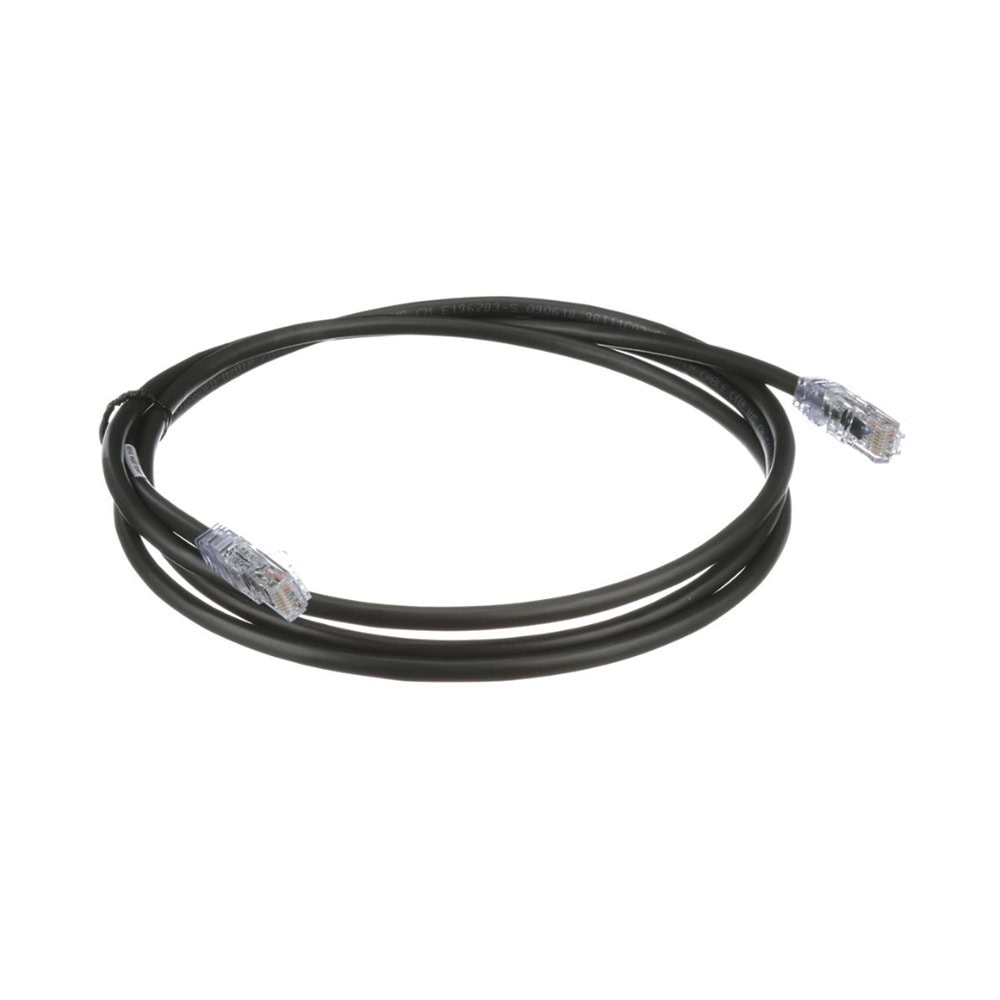 UTP6AX3BL-LAT-IZQ-l Cable de Parcheo UTP, Cat6A, 24 AWG, CM, Color Negro, 0.91 Metros (3 Pies) UTP6AX3BL 3