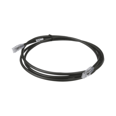 Cable de Parcheo UTP, Cat6A, 24 AWG, CM, Color Negro, 0.91 Metros (3 Pies)