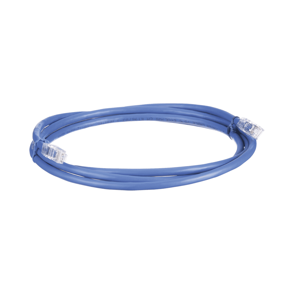 UTP6AX7BU-l Cable de Parcheo UTP, Cat6A, 24 AWG, CM, Color Azul, 2.13 Metros (7 Pies) UTP6AX7BU 1