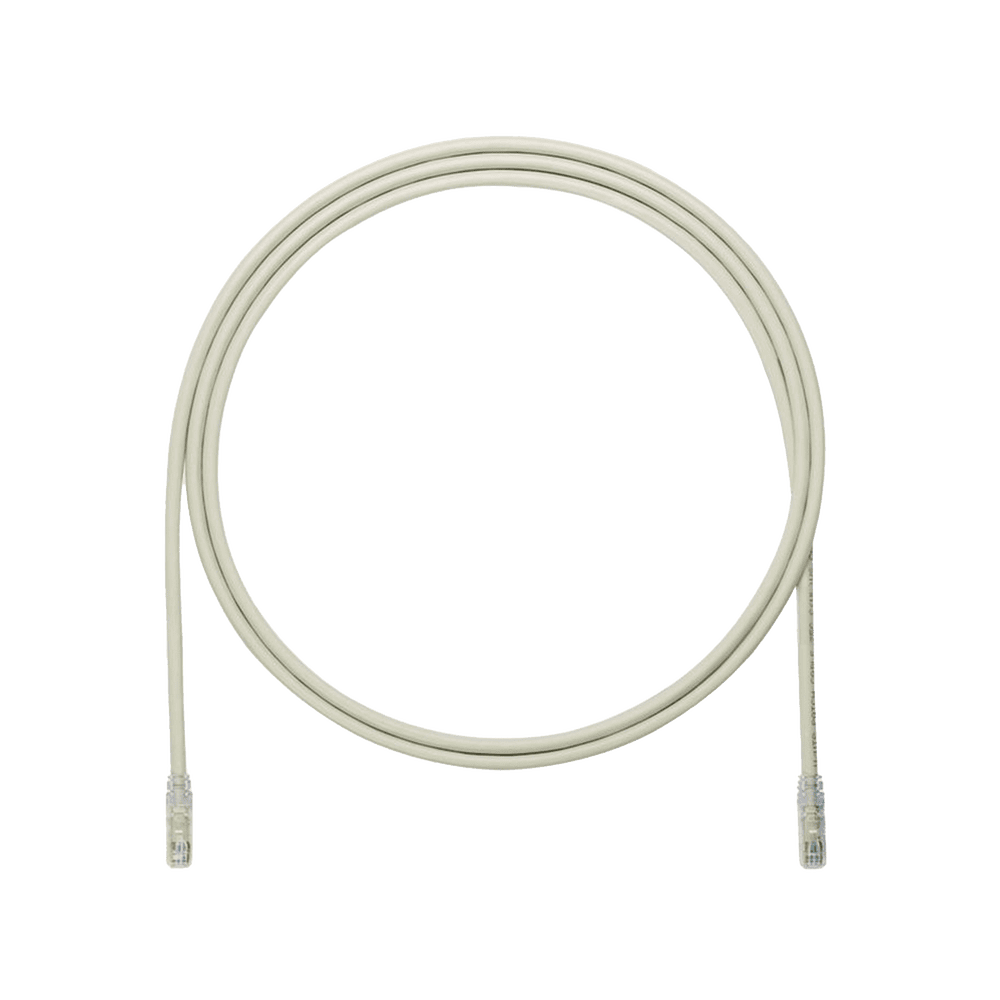 UTP6AX7GY-l Cable de Parcheo UTP, Cat6A, 24 AWG, CM, Color Gris, 2.13 Metros (7 Pies) UTP6AX7GY 1