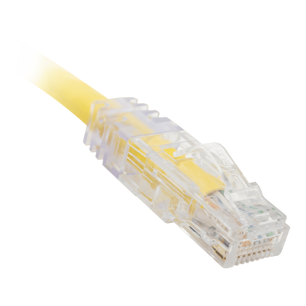 UTPSP1YLY-AD-1-l Cable de Parcheo TX6, UTP Cat6, 24 AWG, CM, Color Amarillo, 0.3 Metros (1 Pie) UTPSP1YLY 4