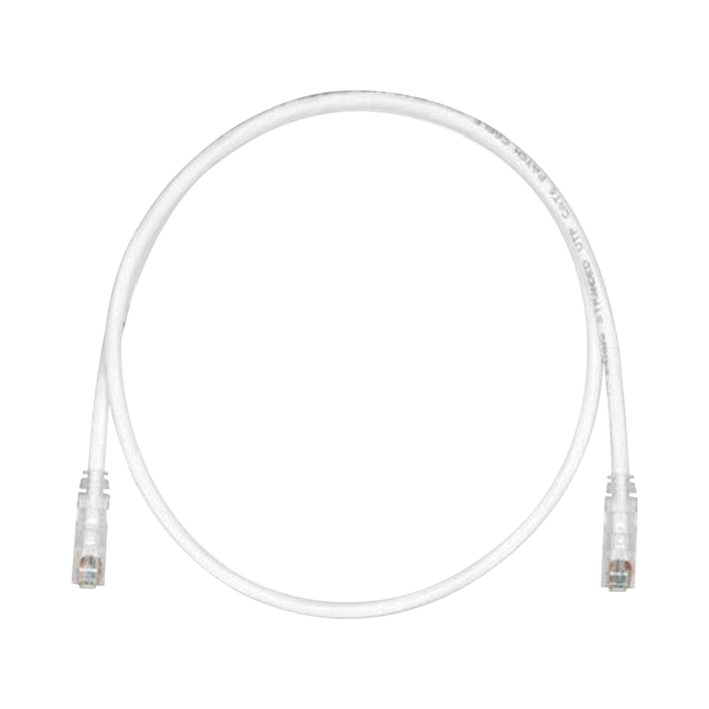 UTPSP30Y-l Cable de Parcheo TX6, UTP Cat6, 24 AWG, CM, Color Blanco Mate, 9.14 Metros (30 Pies) UTPSP30Y 1