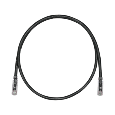 Cable de Parcheo TX6, UTP Cat6, 24 AWG, CM, Color Negro, 0.91 Metros (3 Pies)
