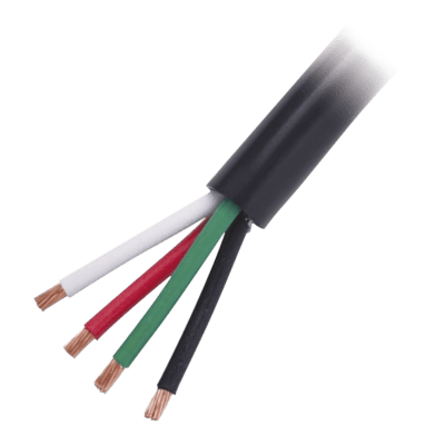 Cable Eléctrico de Uso Rudo 4 Hilos Calibre 18 AWG, Hasta 600 V. Rollo de 100 m.