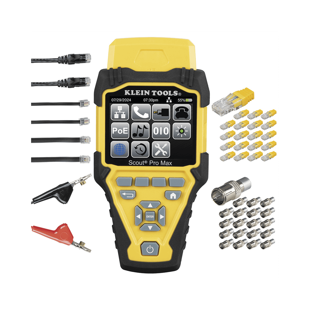 VDV501770-AD-1-l Juego de Probador de Cables de Red con Transmisores Remotos Scout? Pro Max. Detecta la Capacidad de la Red y las Velocidades de Conexión hasta 10 Gbps VDV501-770 2