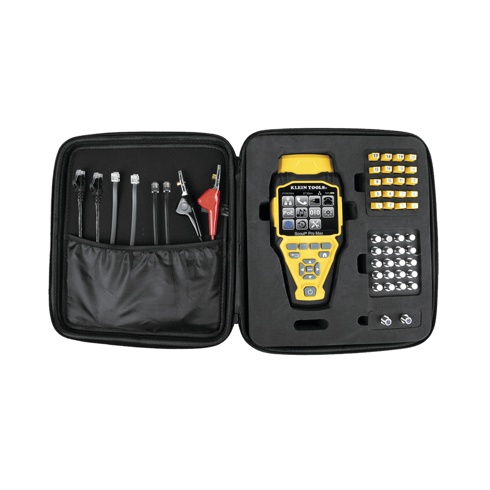 VDV501770-l Juego de Probador de Cables de Red con Transmisores Remotos Scout? Pro Max. Detecta la Capacidad de la Red y las Velocidades de Conexión hasta 10 Gbps VDV501-770 1