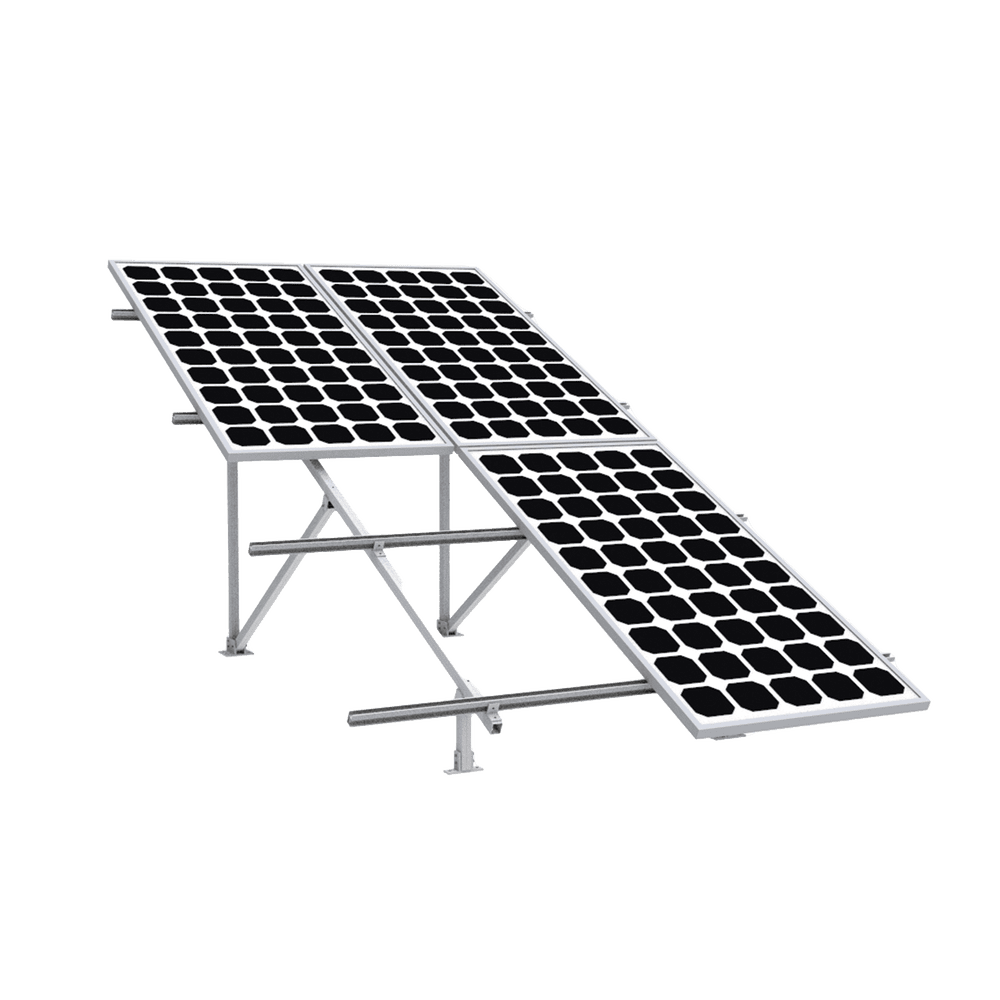 VEKTOR5R2X2-AD-2-l Montaje para Panel Solar 2X2, Riel 5 de 2700mm para Módulos con Espesor de 30-35mm, Vel. de Viento Máx. 136km/h VEKTOR5R2X2 3
