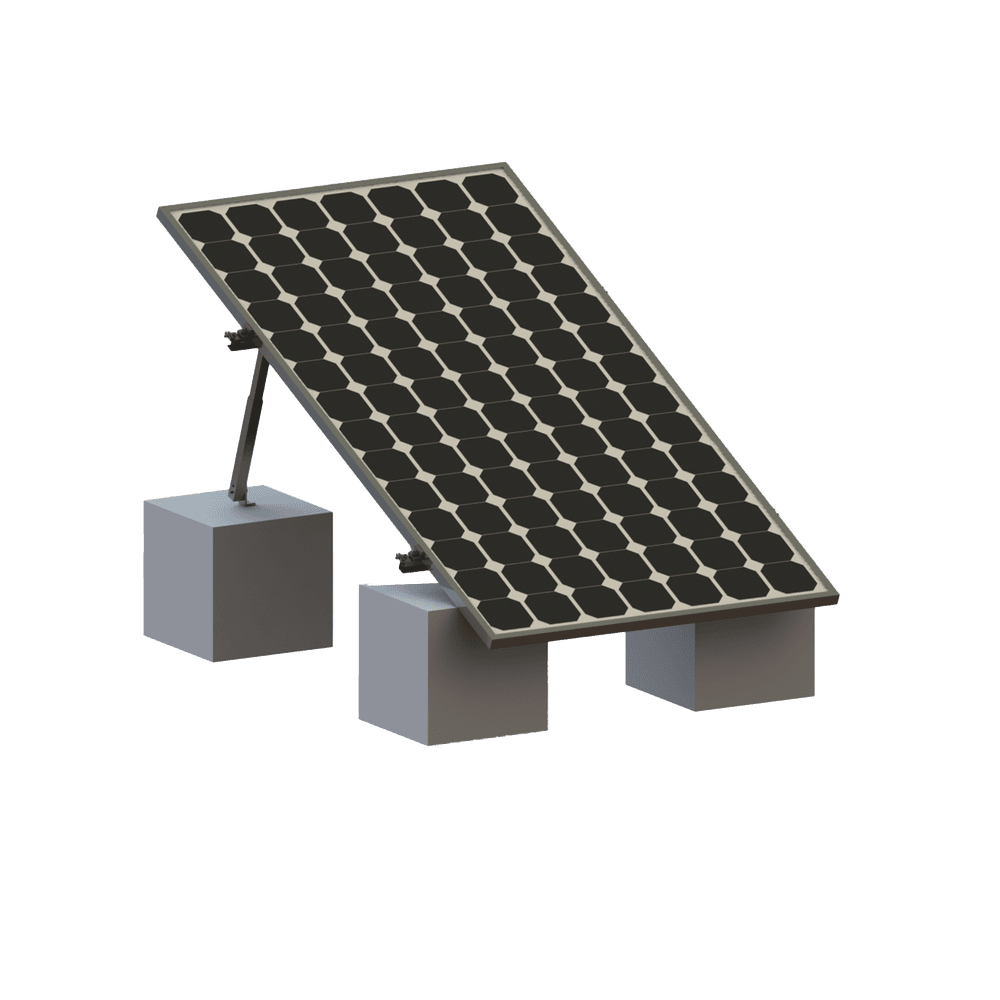 VEKTOR8R1M-l Montaje para Panel Solar, Riel "8" de 1400mm para Módulos con Espesor de 35mm, Velocidad de Viento Máx. 136km/h (20° a 45°) VEKTOR8R1M 1