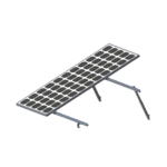 Montaje para 2 Paneles Solares, Riel "8" de 2700mm para Módulos con Espesor de 30-35mm, Velocidad de Viento Máx. 136km/h VEKTOR8R2700-AD-4-l
