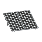 Montaje para 2 Paneles Solares, Riel "8" de 2700mm para Módulos con Espesor de 30-35mm, Velocidad de Viento Máx. 136km/h VEKTOR8R2700-l