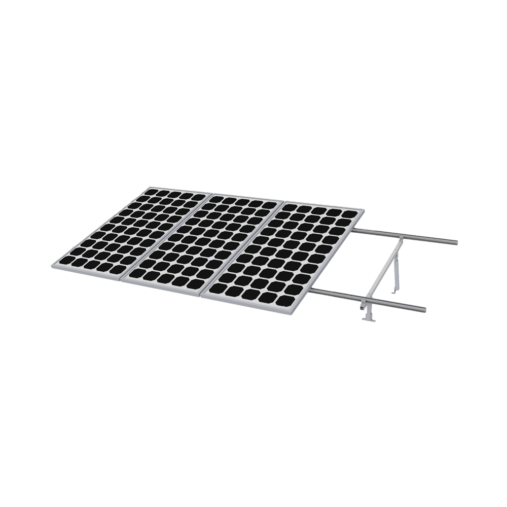 VEKTOR8RPRO-l Montaje para Panel Solar, Riel "5" de 5400mm para Módulos con Espesor de 35mm, Velocidad de Viento Máx. 190km/h VEKTOR8RPRO 1