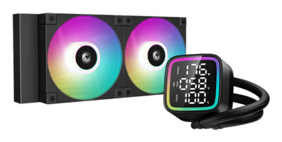 Enfriamiento Liquido Gaming DEEPCOOL LD240 (R-LD240-BKMSN-G-1),ARGB, 120mm, 2400RPM, Socket LGA 1700/ AM4, AM5