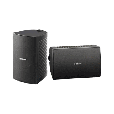 Altavoz de Montaje en Pared | 2 vias | Woofer 4" | Tweeter 1" | IPX3 | 8 ohms | 70/100V | Color Negro | Par